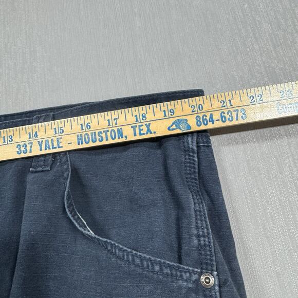 Wrangler Riggs Ripstop Carpenter Pants Mens 40 X 34 Inseam 32” Blue Workwear - Picture 9 of 11
